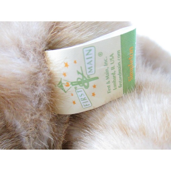 Soft 12" First Main Simpleton Bear 1764 Faux Mink Plush Stuffed - Picture 7 of 7